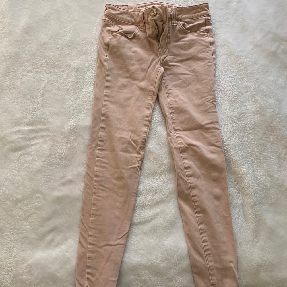 American eagle pink jeggings